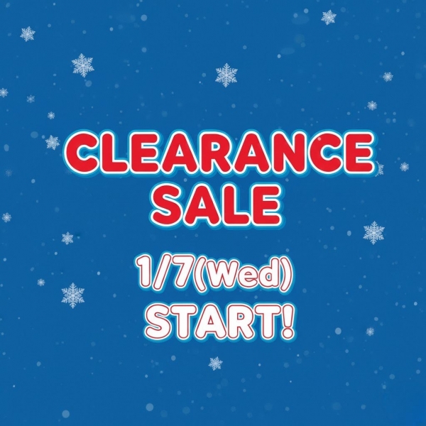 “実店舗より クリアランスセールのお知らせ”