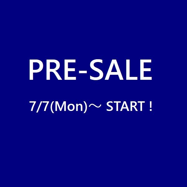 “実店舗より プレセールのお知らせ”