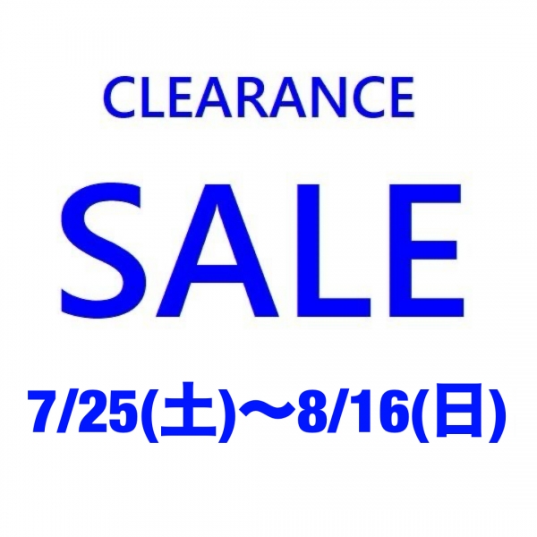 “実店舗より クリアランスセールのお知らせ”